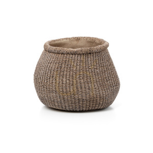 Doniczka The Faux-Puff Planter brązowa L small 2