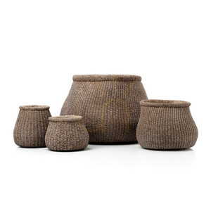 Doniczka The Faux-Puff Planter brązowa L small 4