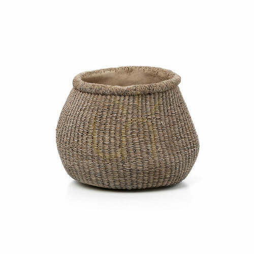 Sprawdź Doniczka The Faux-Puff Planter brązowa L