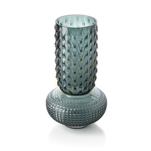 Wazon dekoracyjny szafirowy niebieski L 38 cm small 2
