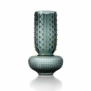 Wazon dekoracyjny szafirowy niebieski L 38 cm small 0