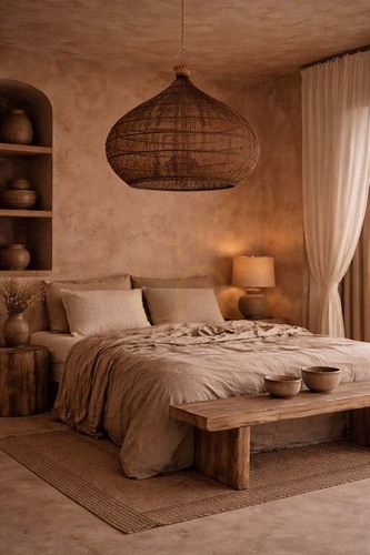 Sprawdź Lampa wisząca The Desert Gourd Dark Walnut L Pendants 80x80x70 cm