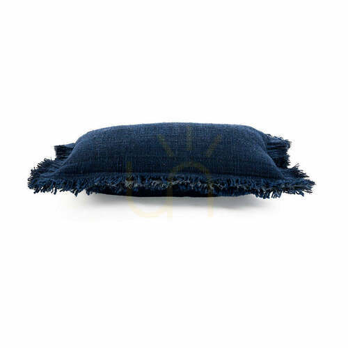 Sprawdź Poszewka na poduszkę z frędzlami Azure Indian Blue 30x50 cm