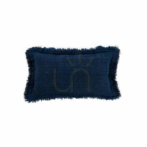 Sprawdź Poszewka na poduszkę z frędzlami Azure Indian Blue 30x50 cm
