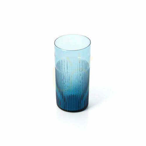 Sprawdź Szklanka wysoka ryflowana Azure Blue 15,3 cm