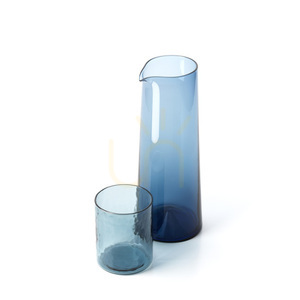 Karafka szklana Azure niebieska 26 cm small 8
