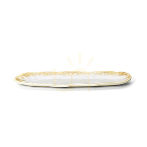 Półmisek owalny Da Rocha White Honey porcelain small 2