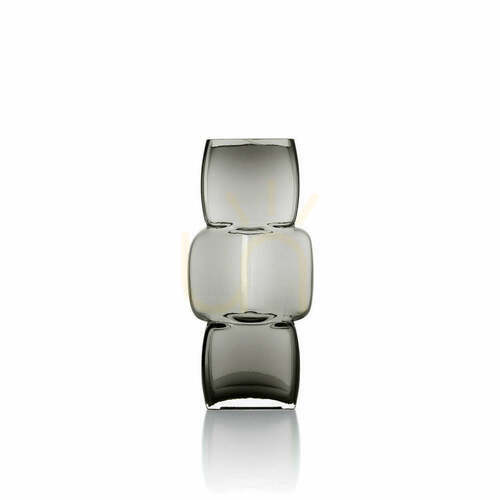 Sprawdź Wazon szklany The Cubes Dark Grey M, Glass Collection