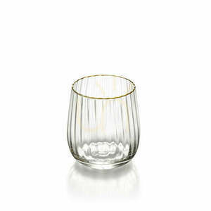 Szklanka ze złotym rantem 10 cm natural gold small 1