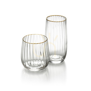 Szklanka ze złotym rantem 10 cm natural gold small 4