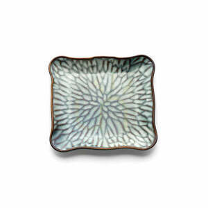 Talerz Lotus Ice Square szary brązowy M small 1