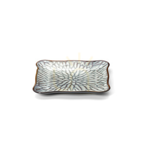 Talerz Lotus Ice Square szary brązowy M small 6