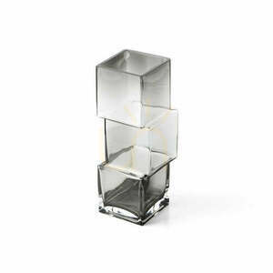 Wazon szklany Rummikub Dark Grey L Glass Collection small 1