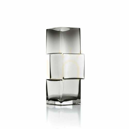 Sprawdź Wazon szklany Rummikub Dark Grey L Glass Collection