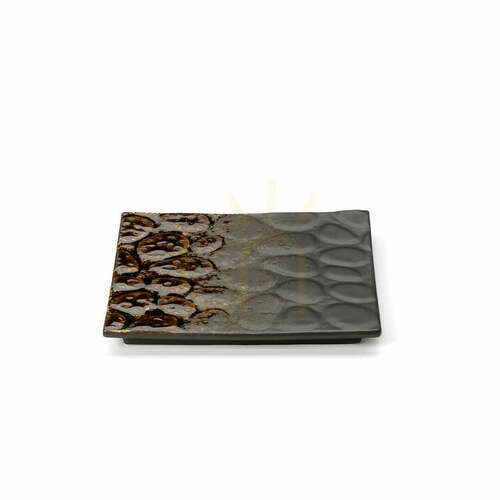 Sprawdź Talerz kwadratowy Merapi brązowy 20,5 cm