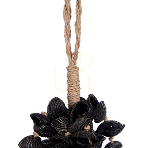 Brelok Muszla z Chwostem Czarny Handmade small 6