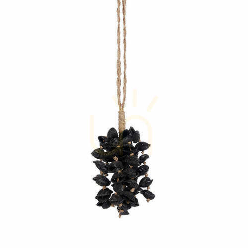 Sprawdź Brelok Muszla z Chwostem Czarny Handmade