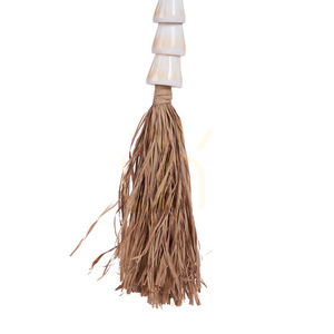 Brelok muszla Cone Shell z frędzlami Natural White small 3