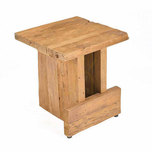 Sprawdź Taboret Suku Block Natural 40x40x45 cm
