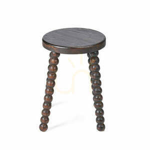 Taboret Dango Dark Walnut 35x35x50 cm small 1