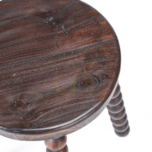 Taboret Dango Dark Walnut 35x35x50 cm small 2