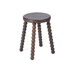 Taboret Dango Dark Walnut 35x35x50 cm small 5