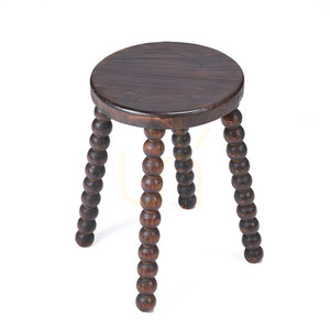Taboret Dango Dark Walnut 35x35x50 cm small 6