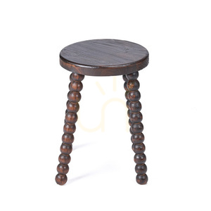 Taboret Dango Dark Walnut 35x35x50 cm small 7