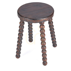 Taboret Dango Dark Walnut 35x35x50 cm small 8