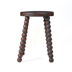 Taboret Dango Dark Walnut 35x35x50 cm small 9
