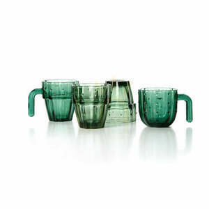 Zestaw 4 szklanek Stack-a-Cactus zielony small 1
