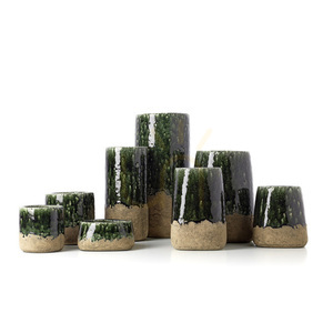 Doniczka The Moss Planter Concrete Green M 15x15x15 cm small 2