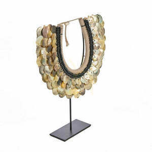 Figurka dekoracyjna Clam Couture na podstawie, naturalna, Stand Decoration small 1