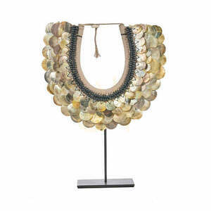 Figurka dekoracyjna Clam Couture na podstawie, naturalna, Stand Decoration small 0