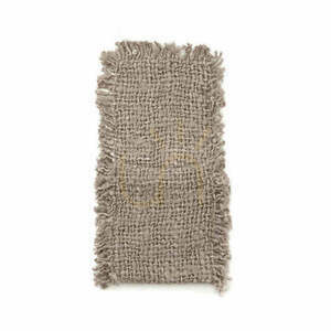 Komplet 4 bawełnianych organizerów na sztućce BAZAR BIZAR The Oh My Gee Pearl Grey 25 × 13 cm small 0