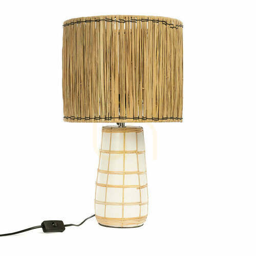 Sprawdź Lampa stołowa Molokai White Natural Table Lamps 30x30x51 cm