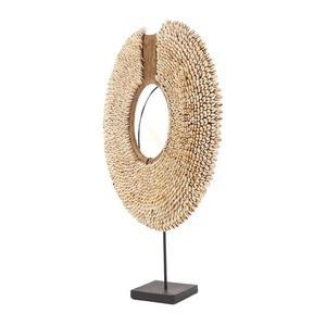 Dekoracja z muszli Réunion na stojaku, naturalna, 48 cm small 2