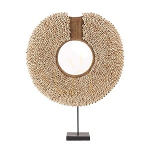 Dekoracja z muszli Réunion na stojaku, naturalna, 48 cm small 3