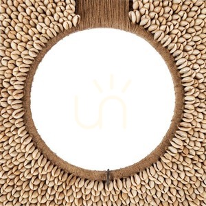 Dekoracja z muszli Réunion na stojaku, naturalna, 48 cm small 7