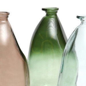 Wazon szklany BAZAR BIZAR Shudi niebieski 36 cm small 2