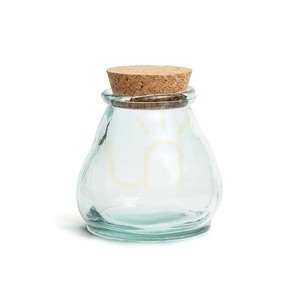 Szklany słoik Belly Blue M 12 cm small 3