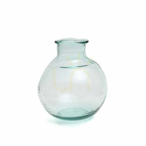 Sprawdź Wazon szklany Yugang Blue Glass Collection 25x25x31 cm
