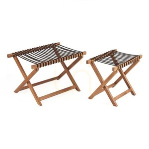 Taboret bagażowy drewniany naturalny 80x55x50 cm small 7