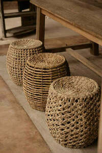 Taboret Dannih Natural 49x49x45 cm small 1