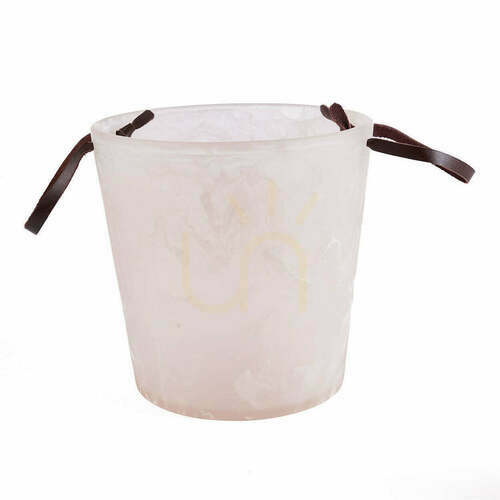 Sprawdź Wiaderko do lodu z żywicy, różowo-białe 23 cm