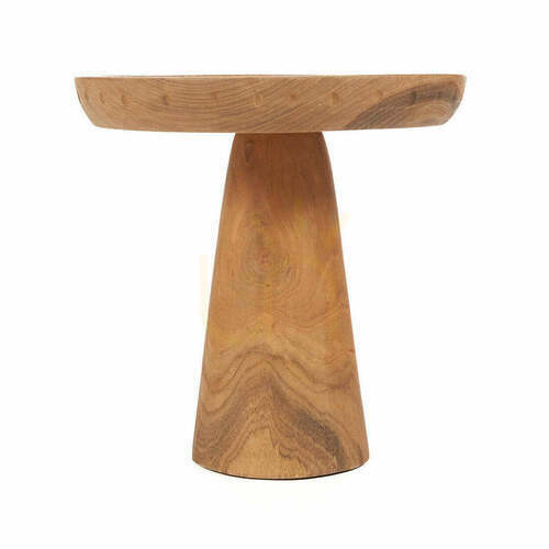 Sprawdź Talerz na ciasto Titik z drewna tekowego Natural, Teak Root Collection