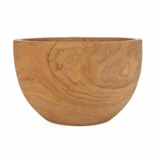 Sprawdź Misa dekoracyjna z drewna tekowego BAZAR BIZAR Teak Root Collection Natural 25 cm