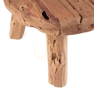 Stolik boczny BAZAR BIZAR Marabunta Rustic Collection Natural 50x50x40 cm small 7