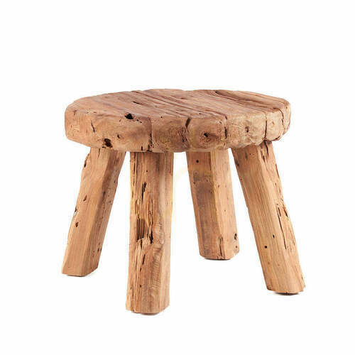 Sprawdź Stolik boczny BAZAR BIZAR Marabunta Rustic Collection Natural 50x50x40 cm