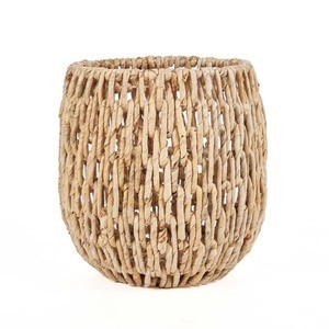 Kosz pleciony BAZAR BIZAR Louh Louh L, naturalny, 45x45x43 cm small 5